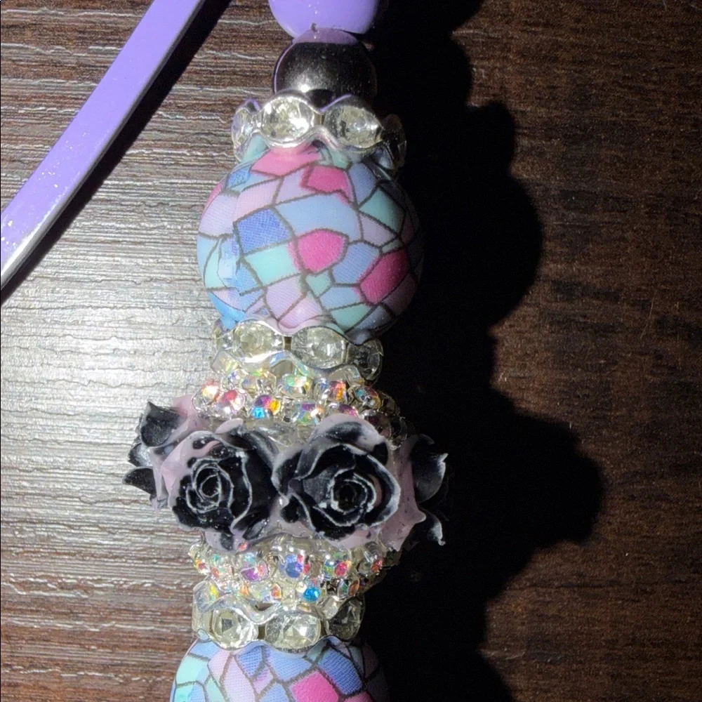 Custom Bookmark with Floral Accents